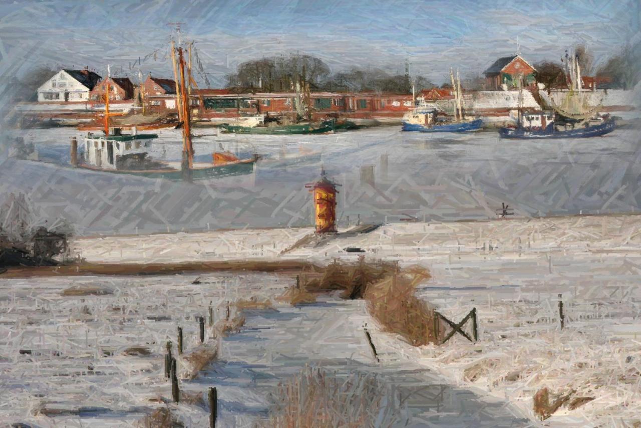 Huus Ant Deep Og Greetsiel Apartment Krummhoern Luaran gambar